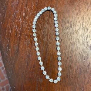 Vintage rhinestone bracelet for large wrist